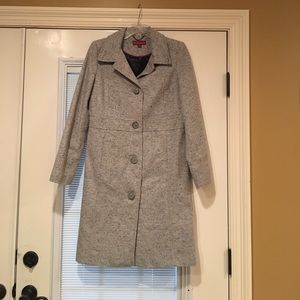 Merona Wool Blend Trench Coat, Size Small